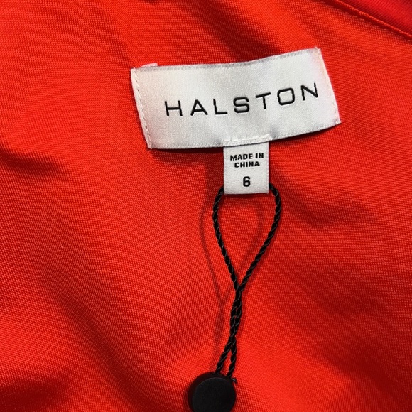 HALSTON size 6 red dress - Picture 4 of 5